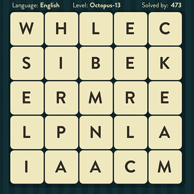  WordBrain Octopus 13 | WordBrain Cheats | Octopus Answers Level 13 