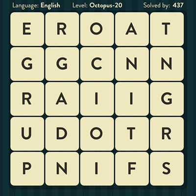  WordBrain Octopus 20 | WordBrain Cheats | Octopus Answers Level 20 