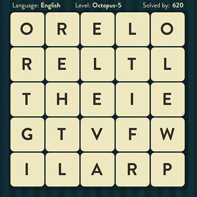  WordBrain Octopus 5 | WordBrain Cheats | Octopus Answers Level 5 