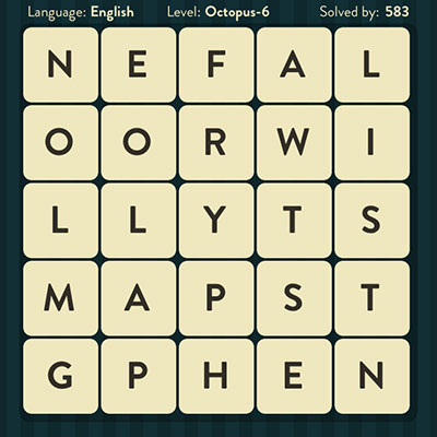  WordBrain Octopus 6 | WordBrain Cheats | Octopus Answers Level 6 