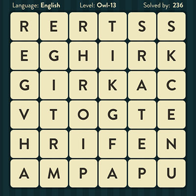  WordBrain Owl 13 | WordBrain Cheats | Owl Answers Level 13 