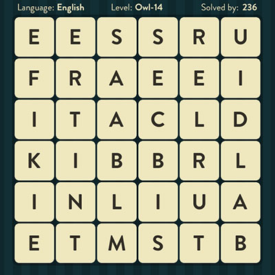  WordBrain Owl 14 | WordBrain Cheats | Owl Answers Level 14 