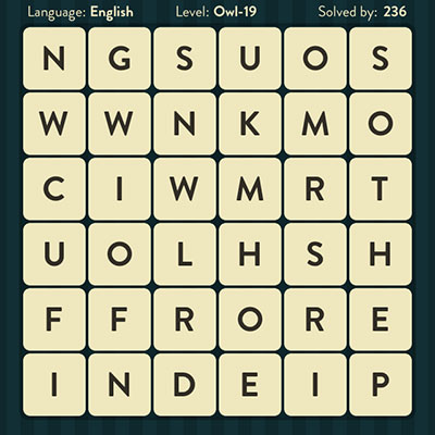  WordBrain Owl 19 | WordBrain Cheats | Owl Answers Level 19 