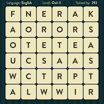  WordBrain Owl 3 | WordBrain Cheats | Owl Answers Level 3 