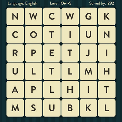  WordBrain Owl 5 | WordBrain Cheats | Owl Answers Level 5 