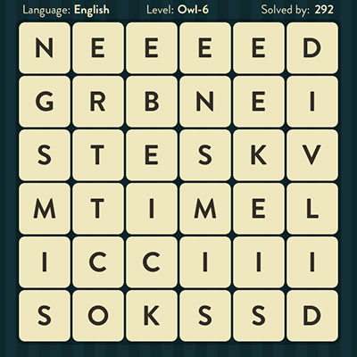  WordBrain Owl 6 | WordBrain Cheats | Owl Answers Level 6 