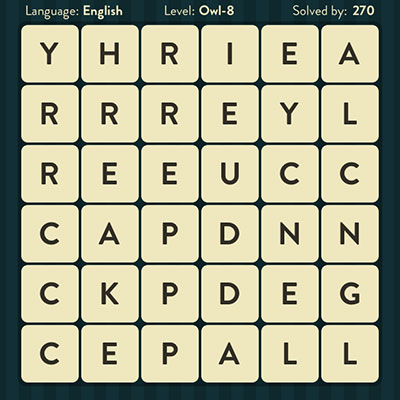  WordBrain Owl 8 | WordBrain Cheats | Owl Answers Level 8 