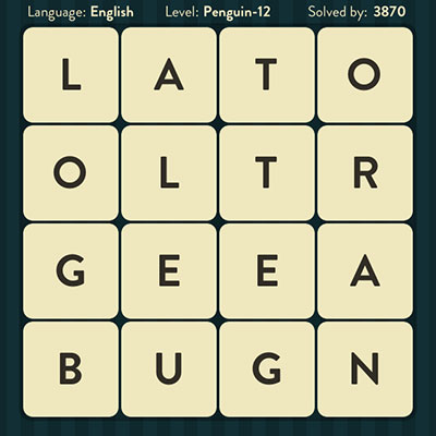  WordBrain Penguin 12 | WordBrain Cheats | Penguin Answers Level 12 