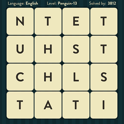  WordBrain Penguin 13 | WordBrain Cheats | Penguin Answers Level 13 
