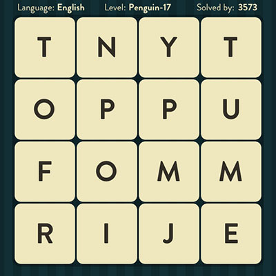  WordBrain Penguin 17 | WordBrain Cheats | Penguin Answers Level 17 