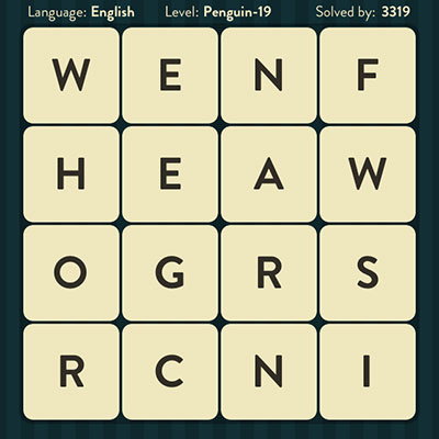  WordBrain Penguin 19 | WordBrain Cheats | Penguin Answers Level 19 