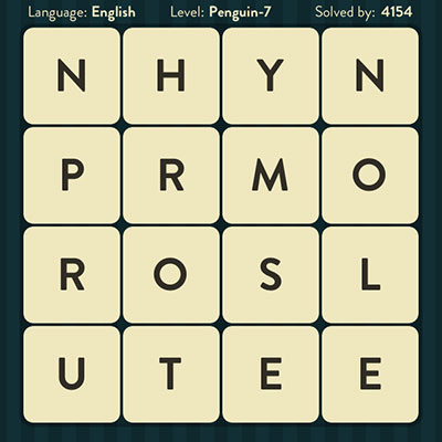  WordBrain Penguin 7 | WordBrain Cheats | Penguin Answers Level 7 