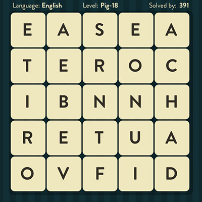 WordBrain Pig 18 | WordBrain Cheats | Pig Answers Level 18 