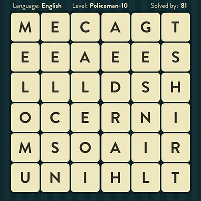  WordBrain Policeman 10 | WordBrain Cheats | Policeman Answers Level 10 