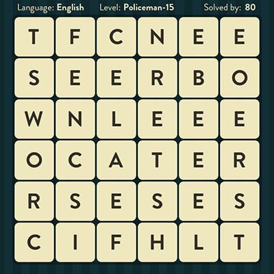  WordBrain Policeman 15 | WordBrain Cheats | Policeman Answers Level 15 