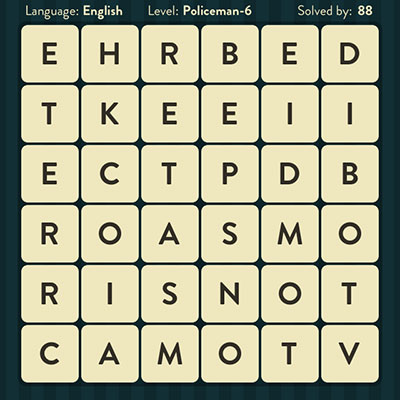  WordBrain Policeman 6 | WordBrain Cheats | Policeman Answers Level 6 