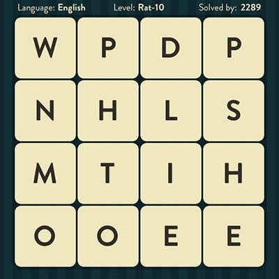  WordBrain Rat 10 | WordBrain Cheats | Rat Answers Level 10 