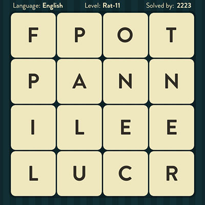  WordBrain Rat 11 | WordBrain Cheats | Rat Answers Level 11 