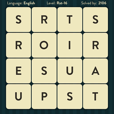  WordBrain Rat 16 | WordBrain Cheats | Rat Answers Level 16 