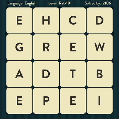  WordBrain Rat 18 | WordBrain Cheats | Rat Answers Level 18 