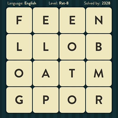  WordBrain Rat 8 | WordBrain Cheats | Rat Answers Level 8 