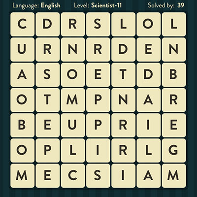  WordBrain Scientist 11 | WordBrain Cheats | Scientist Answers Level 11 