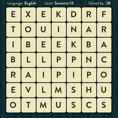  WordBrain Scientist 13 | WordBrain Cheats | Scientist Answers Level 13 