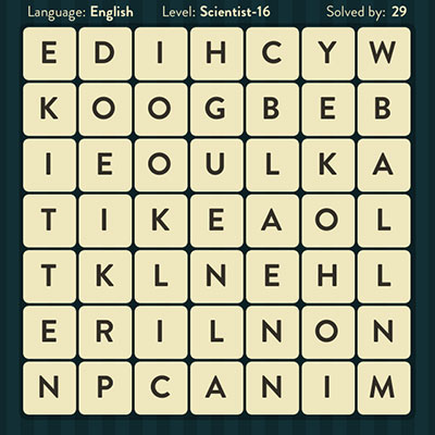  WordBrain Scientist 16 | WordBrain Cheats | Scientist Answers Level 16 