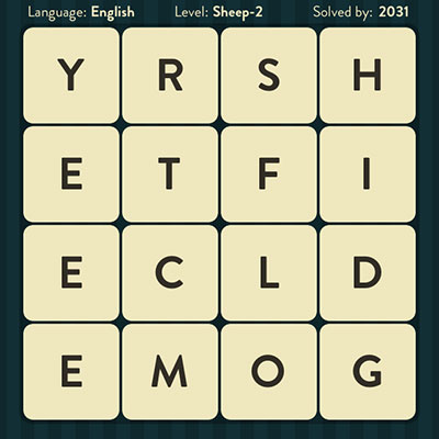  WordBrain Sheep 2 | WordBrain Cheats | Sheep Answers Level 2 