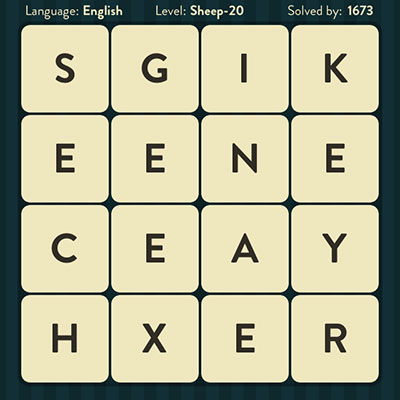  WordBrain Sheep 20 | WordBrain Cheats | Sheep Answers Level 20 