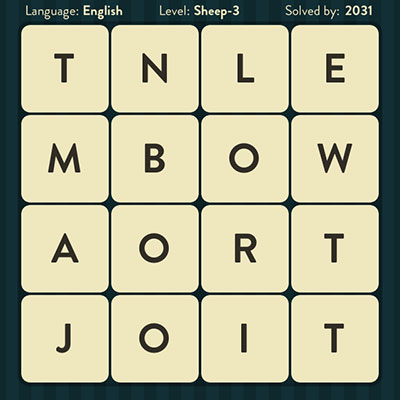 WordBrain Sheep 3 | WordBrain Cheats | Sheep Answers Level 3 