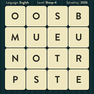  WordBrain Sheep 4 | WordBrain Cheats | Sheep Answers Level 4 