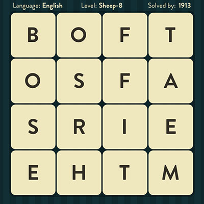  WordBrain Sheep 8 | WordBrain Cheats | Sheep Answers Level 8 