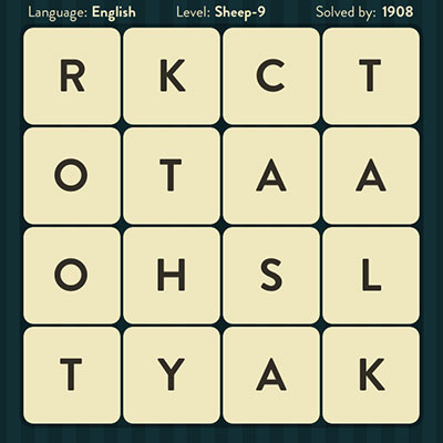  WordBrain Sheep 9 | WordBrain Cheats | Sheep Answers Level 9 