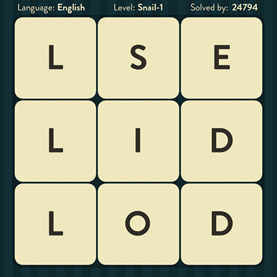  WordBrain Snail 1 | WordBrain Cheats | Snail Answers Level 1 