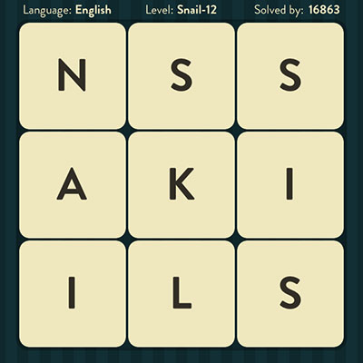  WordBrain Snail 12 | WordBrain Cheats | Snail Answers Level 12 
