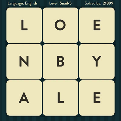  WordBrain Snail 5 | WordBrain Cheats | Snail Answers Level 5 