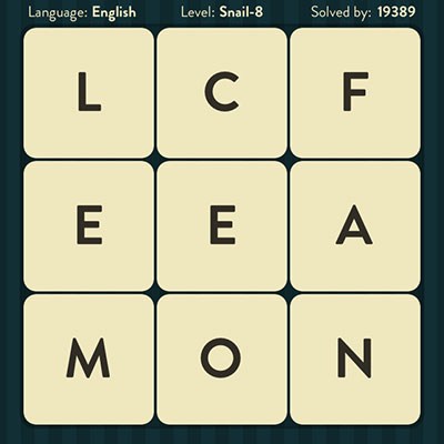  WordBrain Snail 8 | WordBrain Cheats | Snail Answers Level 8 