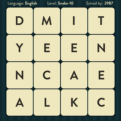  WordBrain Snake 10 | WordBrain Cheats | Snake Answers Level 10 