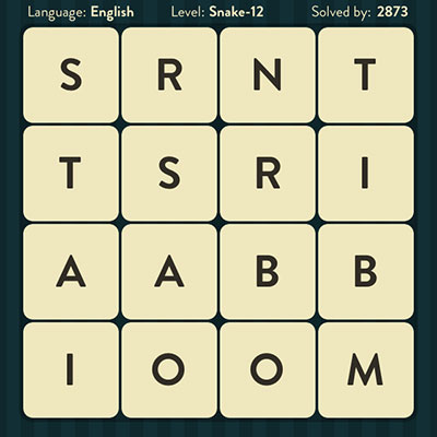  WordBrain Snake 12 | WordBrain Cheats | Snake Answers Level 12 