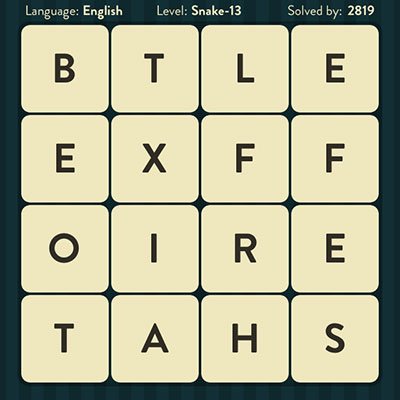  WordBrain Snake 13 | WordBrain Cheats | Snake Answers Level 13 