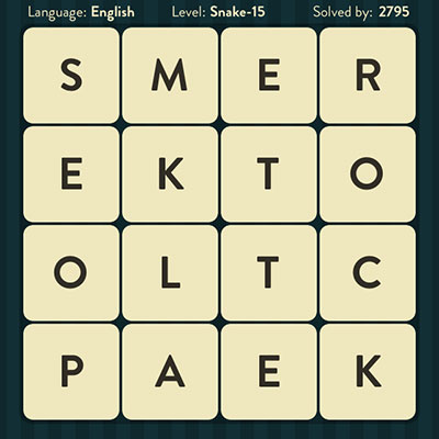  WordBrain Snake 15 | WordBrain Cheats | Snake Answers Level 15 