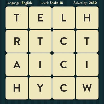 WordBrain Snake 18 | WordBrain Cheats | Snake Answers Level 18 