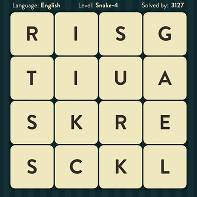  WordBrain Snake 4 | WordBrain Cheats | Snake Answers Level 4 