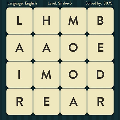  WordBrain Snake 5 | WordBrain Cheats | Snake Answers Level 5 
