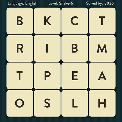  WordBrain Snake 6 | WordBrain Cheats | Snake Answers Level 6 