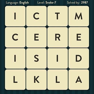  WordBrain Snake 7 | WordBrain Cheats | Snake Answers Level 7 