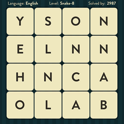  WordBrain Snake 8 | WordBrain Cheats | Snake Answers Level 8 