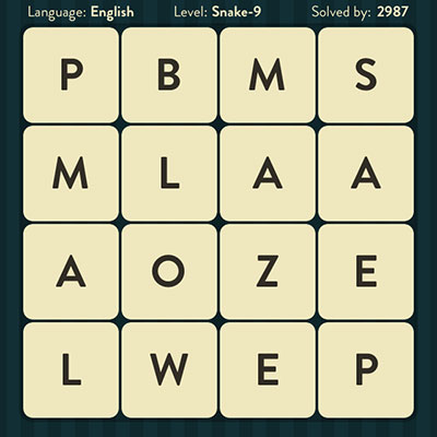  WordBrain Snake 9 | WordBrain Cheats | Snake Answers Level 9 