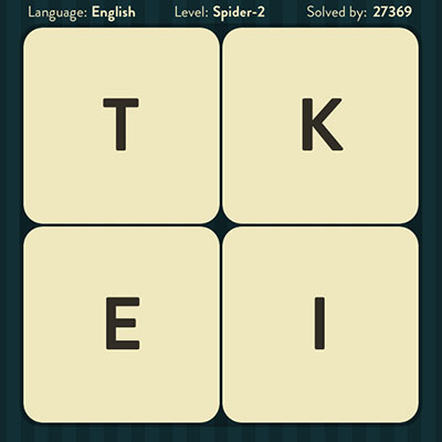  WordBrain Spider 2 | WordBrain Cheats | Spider Answers Level 2 